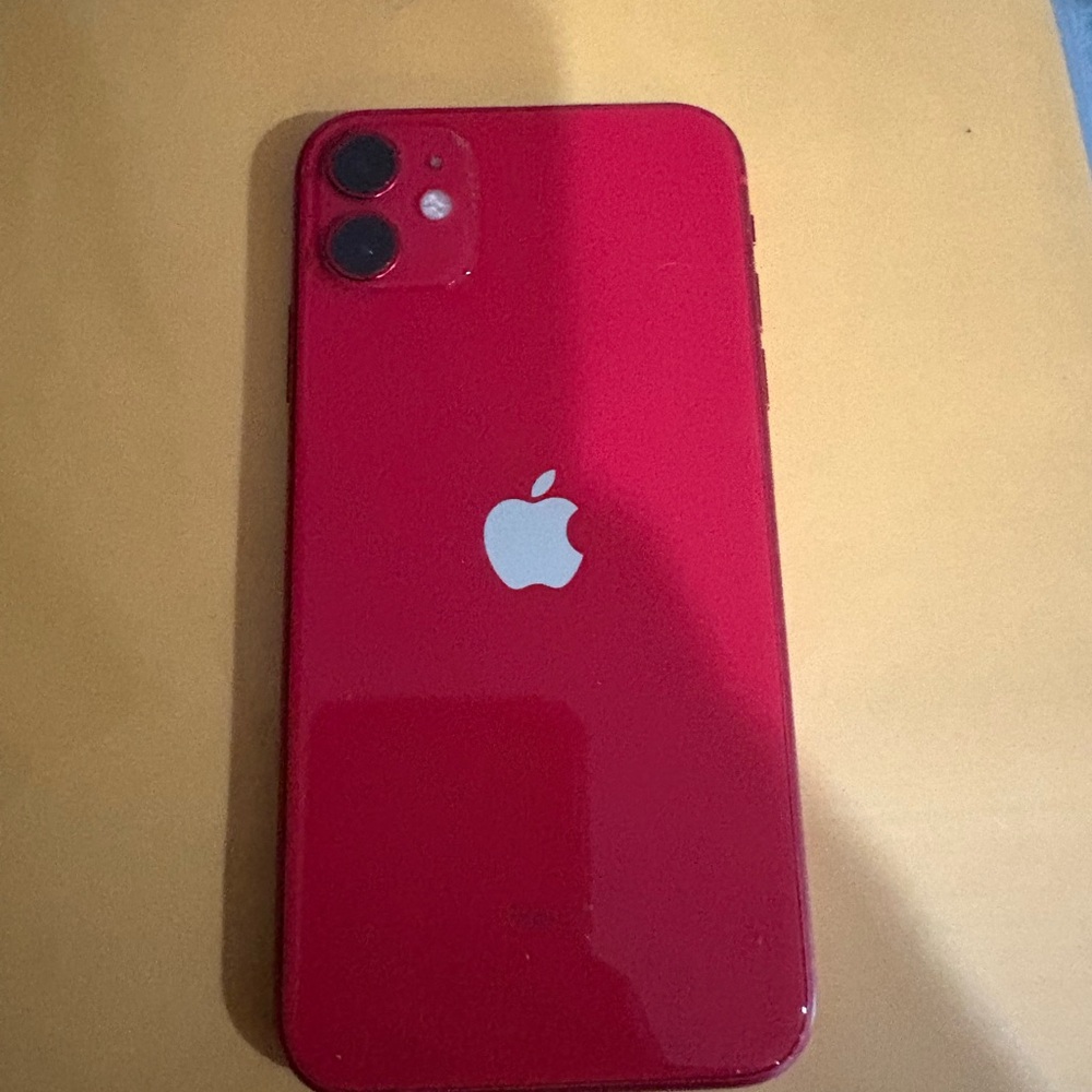 Apple Smartphone in Vibrant Red
